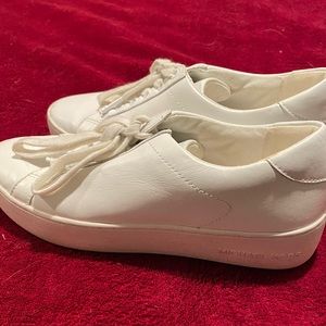 Michael Kors white tennis shoe